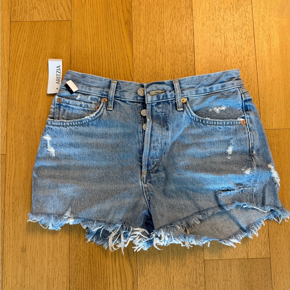 Agolde Women's Blue Denim Shorts